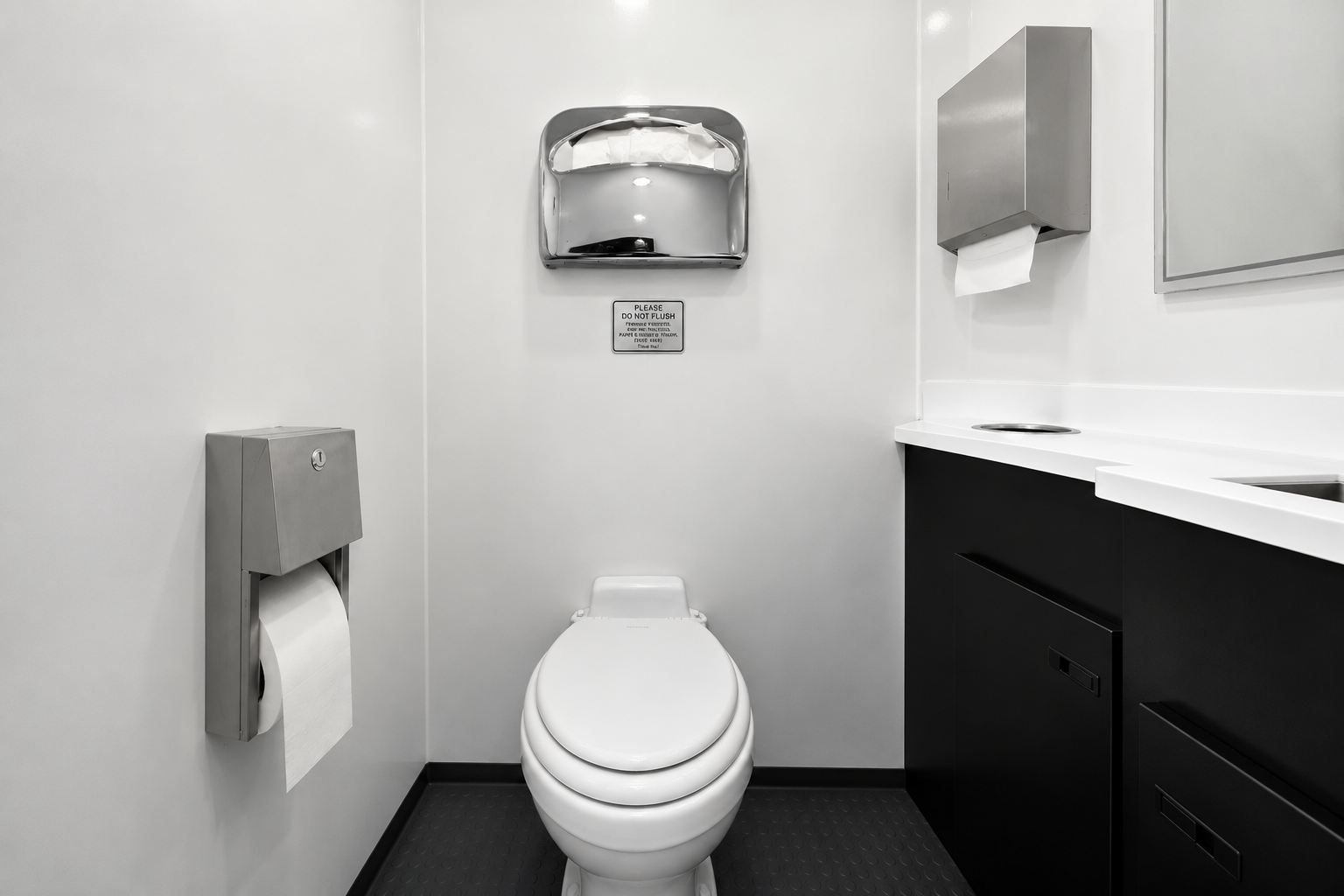 Vanity and full-height mirror